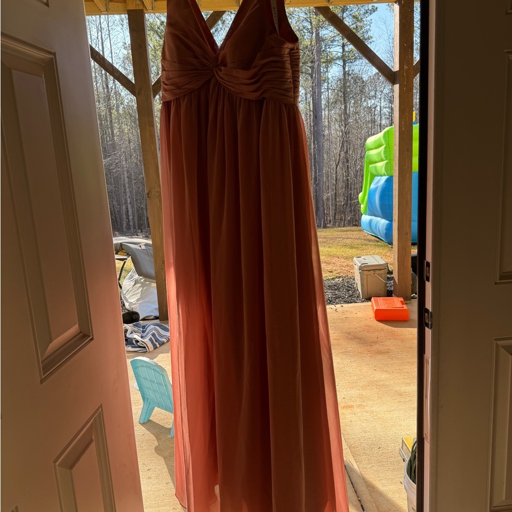 Elegant Champagne Rose Dress